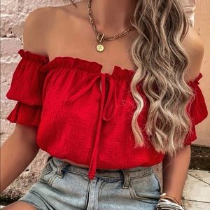 Off the shoulder blouse